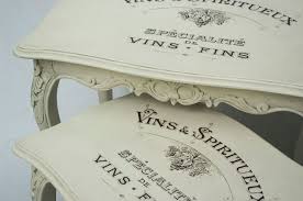 vintage shabby chic decal transfer to furniture wood shabby chic furniture shabby chic decor shabby chic nest of tables