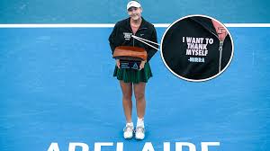 Mirra Andreeva dons “I would like to thank myself” sweatshirt after Adelaide title