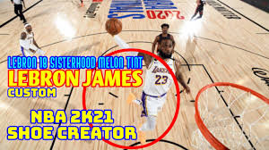 Last night was a great night for the lakers organization and laker fans all around the world. Nba Shoe Creator Lebron 18 Sisterhood Melon Tint Lebron James Nba 2k21 Youtube