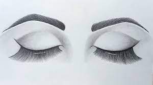 How To Draw Closed Eyes For Beginners //Pencil Sketch Drawing - Youtube