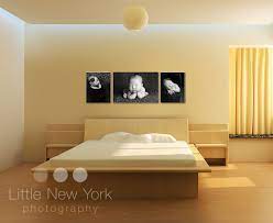 This simple back wall is designed to come from a single sheet of plywood. B W Newborn Photo Wall Master Bedroom Wall Decor Wall Bed Decor Bedroom Wall