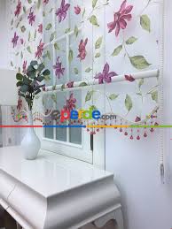 Ciftli Sistem Tul Stor Perde Cicek Desenli Perde Farbela Stor