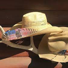 In Honor Of Our Soldiers Feather Art Painted Feather Cowboy Hats