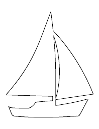 Sailboat Pattern Use The Printable Outline For Crafts Creating Stencils Scrapbooking And More Free Pdf Template To Downl Aplike Sablonlari Desenler Aplike