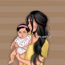 رسمتي الجديدة رايكم اسحب لليمين ـــــــــــــــــــــــــــــــــــــــــــــ الفنانون العرب رسم رقمي اطفال art mother daughter art girly m mother art