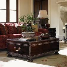 Royal Kahala Solid Wood Trunk With Storage Coffee Table Wood Cocktail Table British Colonial Decor
