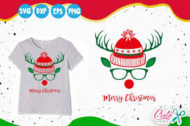 Download Reinder Face Santa Hat Svg Graphic By Cute Files Glitter Digital Paper Glitter Christmas Digital Paper SVG Cut Files