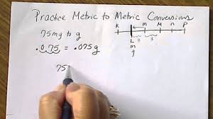 Practice Metric To Metric Conversions W Prefix Numberline