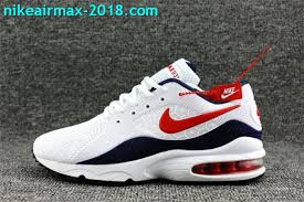 Nike Air Max 93 Retro Kpu Nice Mens Running Shoes White Navy Blue Red Nike Air Max Nike Shoes Air Max Running Shoes For Men