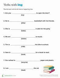Present simple tense it is used to indicate an action in present time, habitual or usual actions; Present Tense For Kids Worksheet Education Com