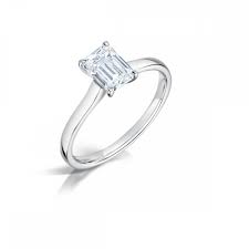 Sapphire and diamond oval engagement ring in platinum. 0 70ct Emerald Cut Diamond Solitaire Engagement Ring In Platinum Clearwater Diamonds Uk