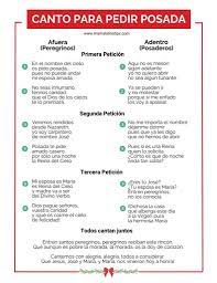 Canto Para Pedir Posada (Imprimible) • Mama Latina Tips