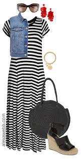 Black And White Striped Maxi Dress Plus Size Plus Size Striped Maxi Dress Plus Size Maxi Dresses Striped Maxi Dresses Maxi Dress Outfit
