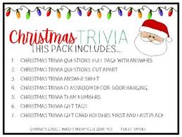 Test your christmas trivia knowledge in the areas of songs, movies and more. Good Christmas Trivia Questions Answer