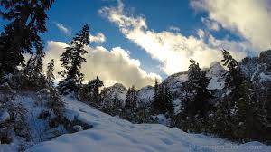 Last night snow…could be heavy at times. Snow Lake Hike Washington State Youtube
