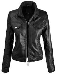 Lock And Love Women S Everyday Bomber Jacket At Amazon Women S Coats Shop Leather Jacket Faux Leather Jacket Women Bomber Jacket Women