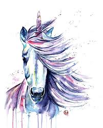 Unicorn Art Unicorn Art For Kids Rooms Unicorn Print Etsy Unicorn Painting Unicorn Art Art