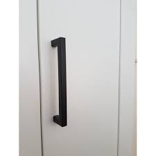 Steel door handle on white door. Pin On Probrico Cabinet Handles