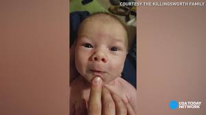 Dad and baby pair up for hilarious Christmas lip dub