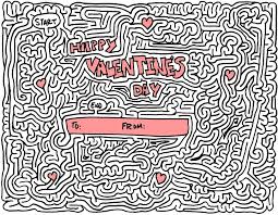 Minion coloring pages barbie coloring. Heart Valentines Day Maze Novocom Top