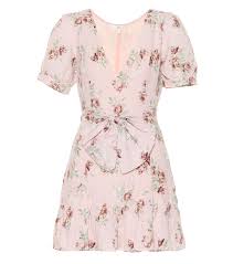 lena floral linen dress