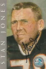 Autographed DOUG ATKINS Chicago Bears Ron Mix Hall of Fame Postcard with  COA