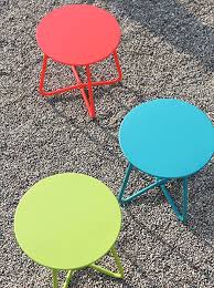 Amazon Com Grand Patio Steel Patio Coffee Table Weather Resistant Outdoor Side Table Small Round End T Patio Side Table Outdoor Side Table Round End Tables