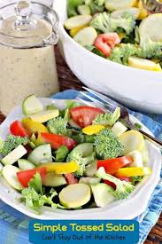 Simple Tossed Salad Recipe Tossed Salad Salad Zesty Salad