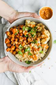 This Thai Peanut Butternut Squash Bowl Is Loaded With Thai Spiced Butternut Squash Caulifl Vegan Butternut Squash Recipes Butternut Recipes Whole Food Recipes