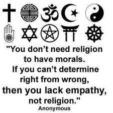 People say, you don't need religions to have morals. Quotes About Religion 572 Quotes