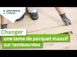 Maybe you would like to learn more about one of these? Comment Changer Une Lame De Parquet Massif Sur Lambourde Leroy Merlin Youtube