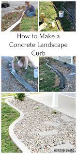 For a fairly standard landscape curb stone try a mold 18 inches long by 8 inches wide by 8 inches high. How To Make A Concrete Landscape Curb In 4 Easy Steps