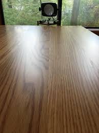 You can use putty, wood filler, caulk, or even long pieces of string or rope stained to match. Crevasses Gaps In My Polyurethane Table Top Finishing Wood Talk Online