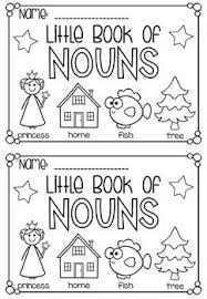 Little Book Of Nouns Half Page Printable Worksheet Booklet Nouns Kindergarten Nouns Cvc Words Kindergarten