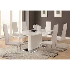 Xoom Furniture We Finance 0 On Interest 90 Days Same As Cash No Credit Check Cell Phone Modern Dining Room Set White Dining Room Table Chrome Dining Table