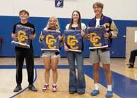 Four CCHS seniors honored for competing in 12 sports seasons