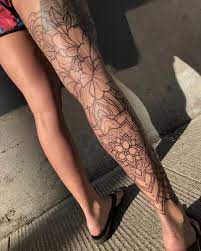 Sleeve Tattoo Leg Tattoos Women Knee Tattoo Leg Sleeve Tattoo