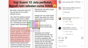 Suami yang lebih memilih berdakwah dan melupakan nafkah keluarga, sama artinya dengan berusaha menyinari orang lain namun keluarganya sendiri diabaikan. Curhatan Istri Cuma Dinafkahi Rp 500 Ribu Padahal Gaji Suami Rp 10 Juta