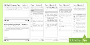 Aqa english language paper 2 question 5 writing improving writing grades 7, 8 and 9 exam tips revision gcse english. Gcse Aqa English Language Paper 2 Marking Worksheets