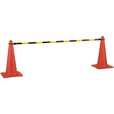 コーンバーB(小) コーンバー 日本緑十字社 反射タイプ仕様 黄×黒色 長さ1.5m 1本 - 【通販モノタロウ】