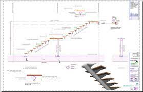 Single Chs Stringer Straight Single Flight Steel Staircase Detail Staircase Detail Steel Staircase Detail Steel Staircase