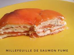 Millefeuille De Saumon Fume Recettes De Cuisine Avec Thermomix Ou Pas Recette Recettes De Cuisine Crevettes Cuites Saumon Fume