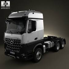 3d Model Of Mercedes Benz Arocs Tractor Truck 2013 Trucks Mercedes Benz Mercedes