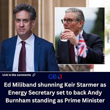 Ed Miliband is tipped to become Chancellor if Andy Burnham becomes PM