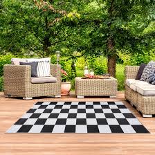 5 out of 5 stars. Corrigan Studio Checkered Black White Indoor Outdoor Area Rug Reviews Wayfair