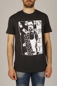 obey t shirt cotton surrounded pigment