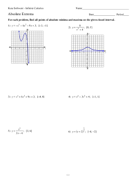 Free calculus worksheets with solutions, in pdf format, to download. Pdf 04 Absolute Extrema Hailu Dinbu Academia Edu