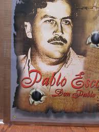 Original Drug Lord Pablo Emilio Gaviria Escobar Don vintage poster 1990's  14636