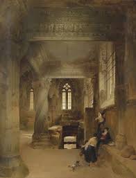 A Hermit Praying In The Ruins Of A Roman Temple Interior Of Rosslyn Chapel David Roberts 1796 1864 Rosslyn Chapel Victorian Paintings Art Gallery