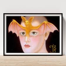 Batmask boy Art Print by Tino Rodriguez